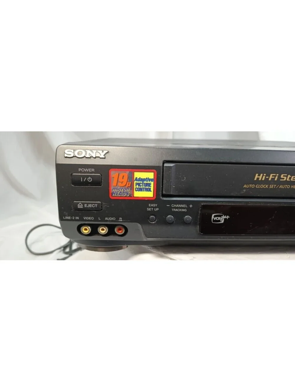 Sony SLV-N60 VHS VCR 4-Head Hi-Fi Stereo Video Cassette Recorder Tested Works